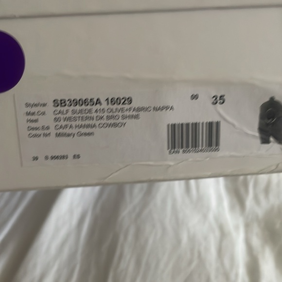 SEE BY CHLOE Women 35/5 Hana Low Boots Brown Suede Western Harness Ankle - Picture 11 of 11